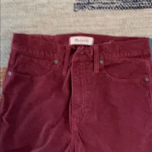 Velvet feel Madewell skinny  jeans